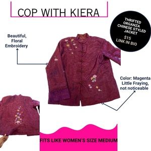 Thrifted Organza Chinese Style Jacket